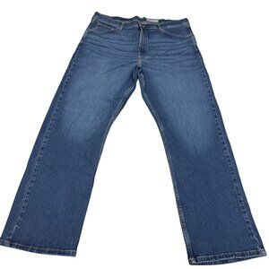 Wrangler Relaxed Boot Cut Blue Jean Men's Denim Pants, Size 38 x 32